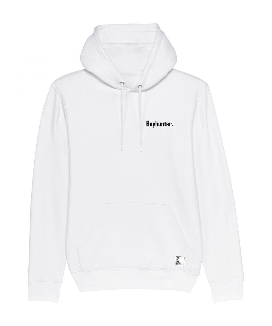 Out Of The Closet - Boyhunter - Hoodie - White - Pride & Gay Clothing