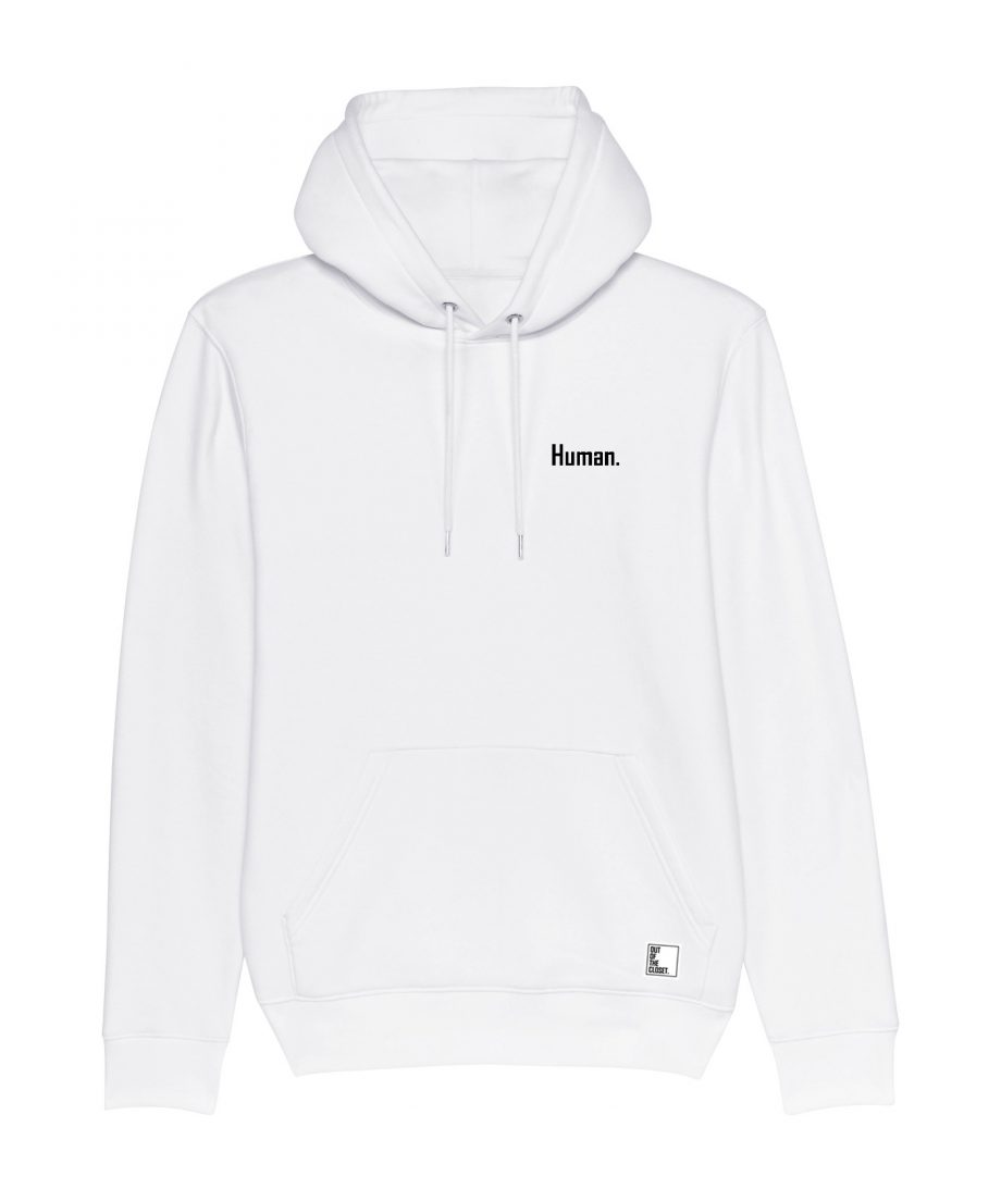 Out Of The Closet - Human - Hoodie - White - Pride & Gay Clothing