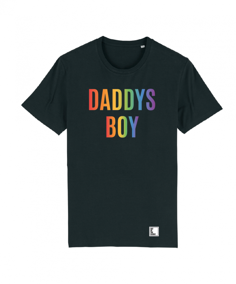 "Daddys Boy Rainbow" TShirt OUT OF THE CLOSET.